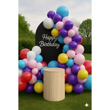Zayna's 5 Adet Pastel Tonu Karışık Renkler 12INÇ Renkli Balon-Doğum Günü Parti Süsleri Balon