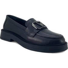 Beety 250 Hakiki Deri Günlük Kadın Ayakkabı-Siyah