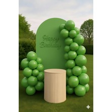 Zayna's 5 Adet Pastel Tonu Yeşil Renk 5 Li 12INÇ Yeşil Balon-Doğum Günü Parti Süsleri Balon