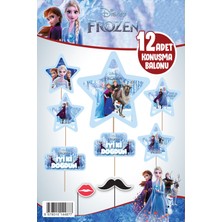 Zayna's Frozen Elsa Temalı Konuşma Balonu, 12 Adet, Partioyunevi