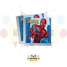 Zayna's Örümcek Adam Spiderman Temalı Baskılı 20 Adet Peçete - Doğum Günü Parti Seti Malzemeleri