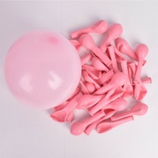 Zayna's Makaron Pembe Pastel Balon 10'lu
