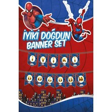 Zayna's Spiderman Temalı Iyiki Doğdun Banner Yazı