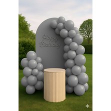 Zayna's Gri Renk Mat Balon 12INÇ 50 Adet Pastel Balon - Doğum Günü Parti Süsleri Balon