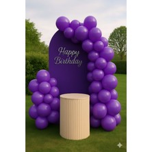 Zayna's 100 Adet Pastel Tonu Mor Renk 12INÇ Mor Balon-Doğum Günü Parti Süsleri Balon