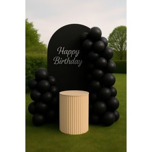 Zayna's 10 Adet Pastel Tonu Siyah Renk 10 Lu 12INÇ Siyah Balon-Doğum Günü Parti Süsleri Balon