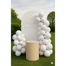 Zayna's Beyaz Renk Mat Balon 12INÇ 100 Adet Pastel Balon - Doğum Günü Parti Süsleri Balon