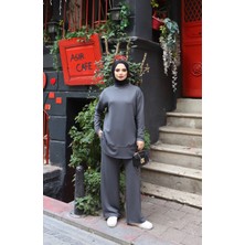 Nisum Moda Oval Kesim Modal Pantolonlu Takım