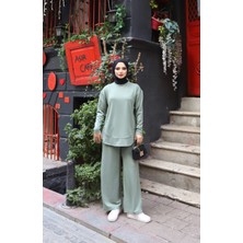 Nisum Moda Oval Kesim Modal Pantolonlu Takım