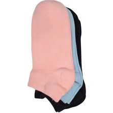 Moda Şahsenem Srfn Kadın Patik Çorap 3 Lü Düz Renkli