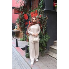 Nisum Moda Oval Kesim Modal Pantolonlu Takım