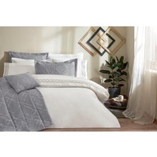 Özdilek Yatak Örtülü Nevresım Takımı Perla Antrasit