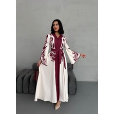 Suphias Atlas Kumaş Elbise(Kuşak Dahildir)