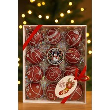 8 cm Beyaz Simli Yılbaşı Ağacı Süsü – Köpük Top Noel Süsleri Seti, Dekoratif Ağaç Topu 12’li