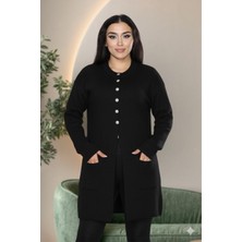 Yeni Sezon Dizboy Kadın Ceket -Sakal Iplik Kumaş, Yaka Düğmeli, Iki Cepli, Günlük & Şık Kombinler Için