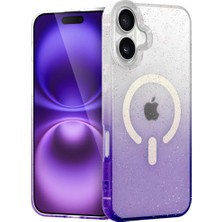 Eco Port Apple Iphone 16 Pummel Shiny Magsafe Kapak - Mor