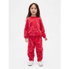 Gap Kız Bebek Kırmızı Vintagesoft Barrel Eşofman Altı