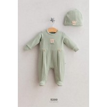 Moda Şahsenem Tongs Baby Teddy Bear Tulum 5280 Yeşil