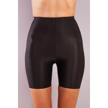 Moda Şahsenem Girdle  Hight Waist Micro Short Corset, Siyah Toparlayıcı Normal Bel  Korse