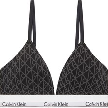 Calvin Klein Kadın Beyaz Sütyen LV00QF8498 2rg Askılı Pamuklu Dikişsiz Yapı ile Konforlu Tasarım Sunar