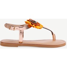 Yargıcı Rafya Detaylı Deri Sandalet