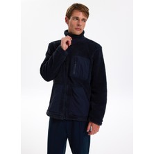 Jeep Dik Yaka Düz Lacivert Erkek Sweatmont J5WM-SWT7312