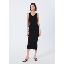 Hugo Siyah Kadın Bisiklet Yaka Slim Fit Elbise 50514521