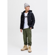 Jack & Jones Normal Bel Lastikli Paça Yeşil Erkek Çocuk Kargo Pantolon 12268361