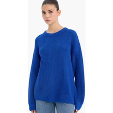 DeFacto Regular Fit Bisiklet Yaka Selanik Kumaş Triko Kazak H6905AZ25WN