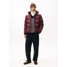 Tommy Hilfiger Kırmızı Erkek Mont MW0MW40613XIH_MIX Down Hooded Puffe