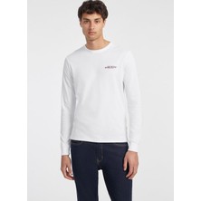 Guess Jeans Bisiklet Yaka Baskılı Beyaz Erkek T-Shirt M4YI54K8HM0-G011 Guess Jeans Erkek
