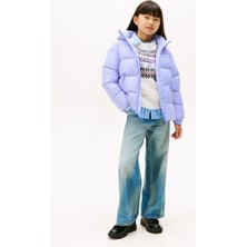 Tommy Hilfiger Lila Kız Çocuk Şişme Mont KG0KG08758C5Z