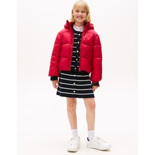 Tommy Hilfiger Koyu Kırmızı Kız Çocuk Şişme Mont KG0KG08759XJP