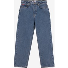 Lee Cooper Clara Yüksek Bel Düz Kesim Düz Paça Rastaban Smb Kadın Jean Pantolon