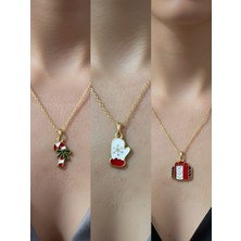 NKT Collection Yeni Yıl Üçlü Kombin Altın Kaplama Kolye Seti