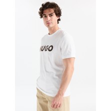 Hugo Bisiklet Yaka Krem Erkek T-Shirt 50542737_DULIVIO_U253