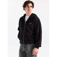 Hugo Kapüşon Yaka Siyah Erkek Sweatshırt 50548651_DAPOZIP