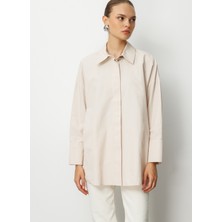 Mizalle Klasik Yaka Düz Taş Kadın Tunik M1MZ1030210164