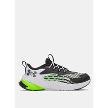 Under Armour Siyah - Yeşil Erkek Çocuk Koşu Ayakkabısı 6006928-100-UA Bps Scramjet 7