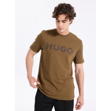 Hugo Bisiklet Yaka Kahve Erkek T-Shirt 50542737_DULIVIO_U253