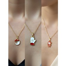 NKT Collection Yeni Yıl Üçlü Kombin Altın Kaplama Kolye Seti