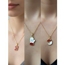 NKT Collection Yeni Yıl Üçlü Kombin Altın Kaplama Kolye Seti