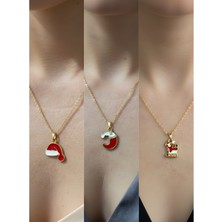 NKT Collection Yeni Yıl Üçlü Kombin Altın Kaplama Kolye Seti