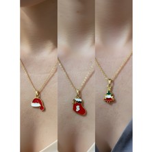 NKT Collection Yeni Yıl Üçlü Kombin Altın Kaplama Kolye Seti