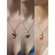 NKT Collection Yeni Yıl Üçlü Kombin Altın Kaplama Kolye Seti