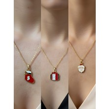 NKT Collection Yeni Yıl Üçlü Kombin Altın Kaplama Kolye Seti