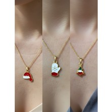 NKT Collection Yeni Yıl Üçlü Kombin Altın Kaplama Kolye Seti