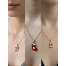 NKT Collection Yeni Yıl Üçlü Kombin Altın Kaplama Kolye Seti