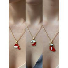 NKT Collection Yeni Yıl Üçlü Kombin Altın Kaplama Kolye Seti