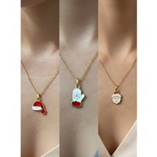 NKT Collection Yeni Yıl Üçlü Kombin Altın Kaplama Kolye Seti